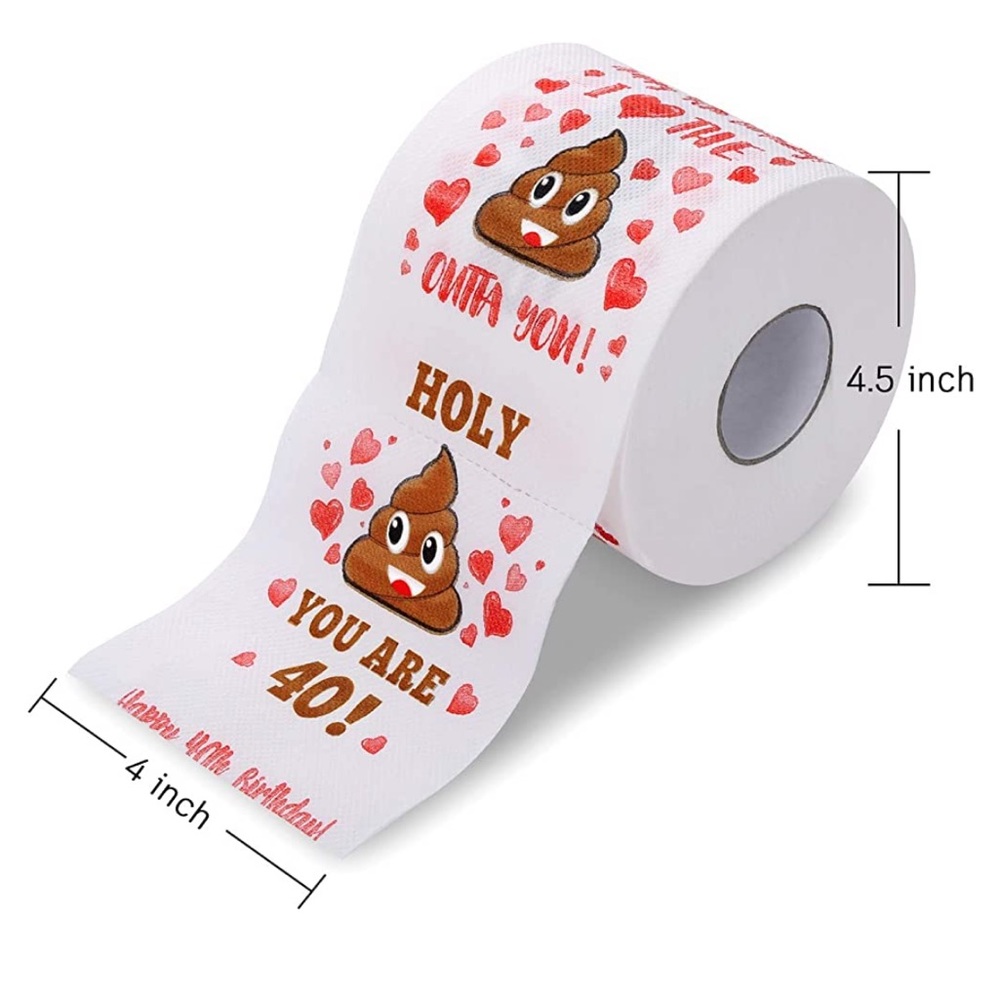 NWT 40th Birthday Prank Toilet Paper